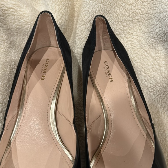 COACH 'Chambers' Mid Heel Pump Shoes Black size 9 - Picture 2 of 6